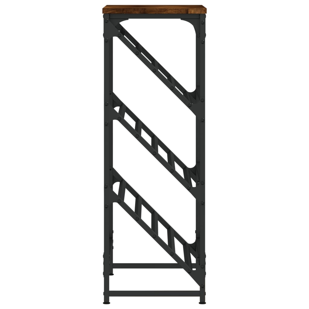 Schuhregal Räuchereiche 60x30x85 cm Holzwerkstoff - Pazzar.ch