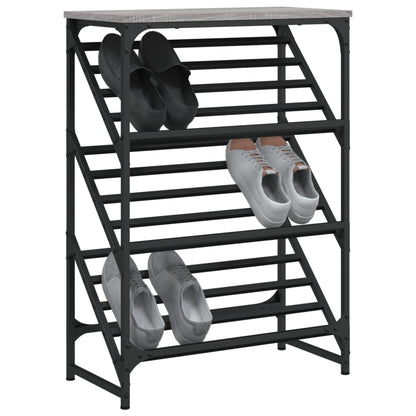 Schuhregal Grau Sonoma 60x30x85 cm Holzwerkstoff - Pazzar.ch