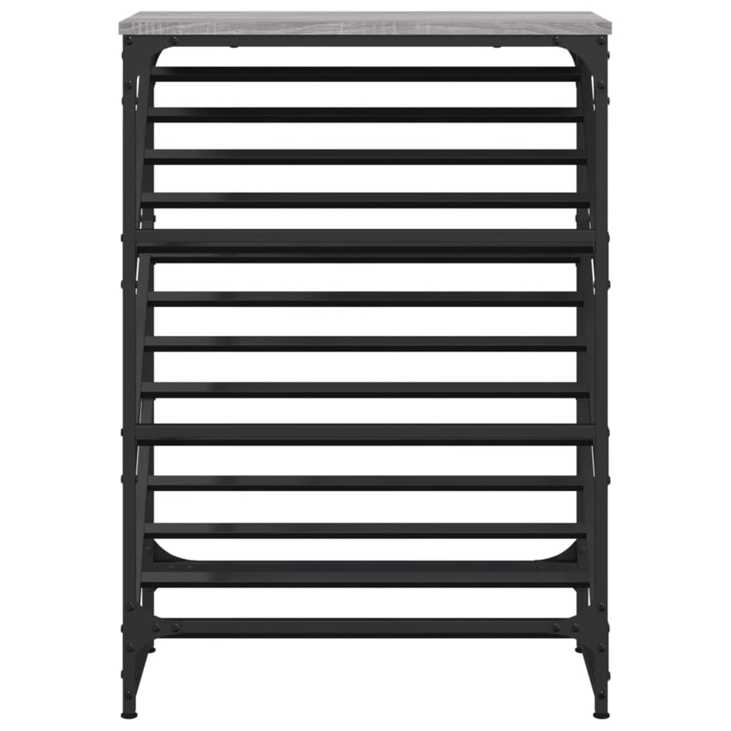 Schuhregal Grau Sonoma 60x30x85 cm Holzwerkstoff - Pazzar.ch