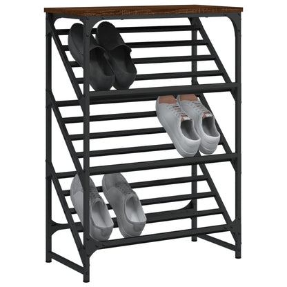 Schuhregal Braun Eichen-Optik 60x30x85 cm Holzwerkstoff - Pazzar.ch