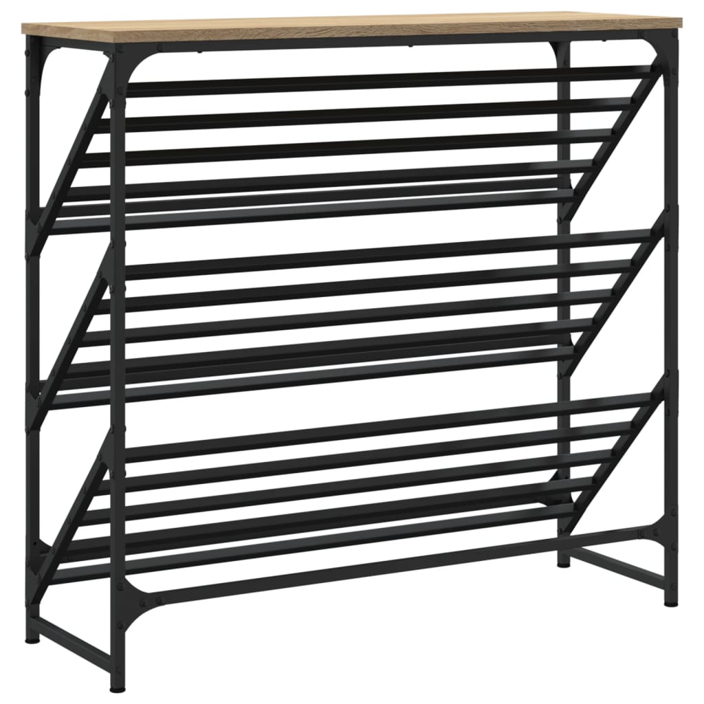 Schuhregal Sonoma-Eiche 90x30x85 cm Holzwerkstoff - Pazzar.ch