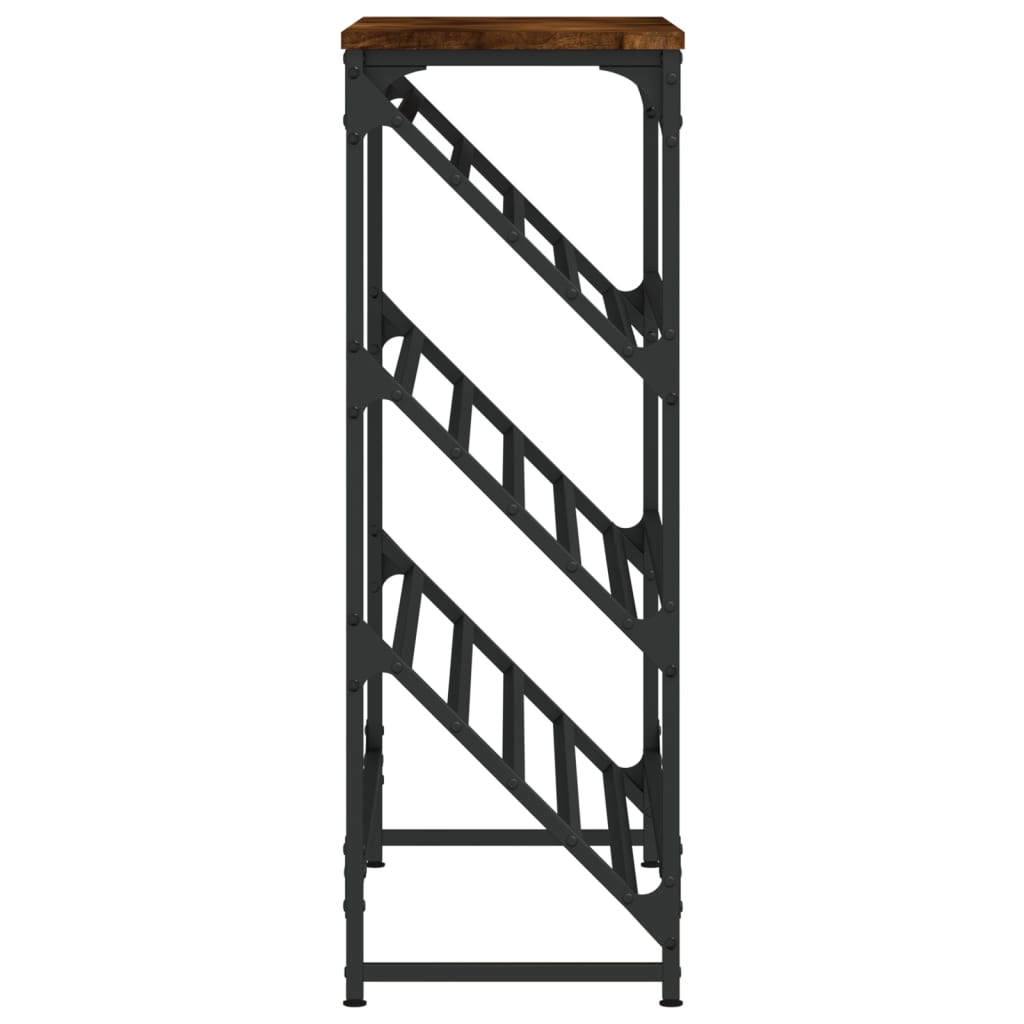 Schuhregal Räuchereiche 90x30x85 cm Holzwerkstoff - Pazzar.ch