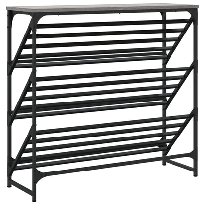 Schuhregal Grau Sonoma 90x30x85 cm Holzwerkstoff - Pazzar.ch