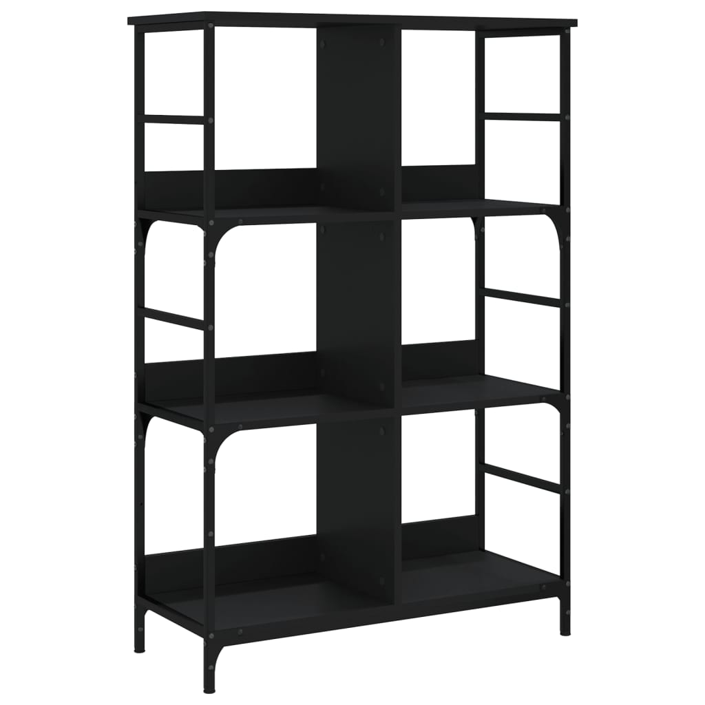 Bücherregal Schwarz 78,5x33x117,5 cm Holzwerkstoff - Pazzar.ch