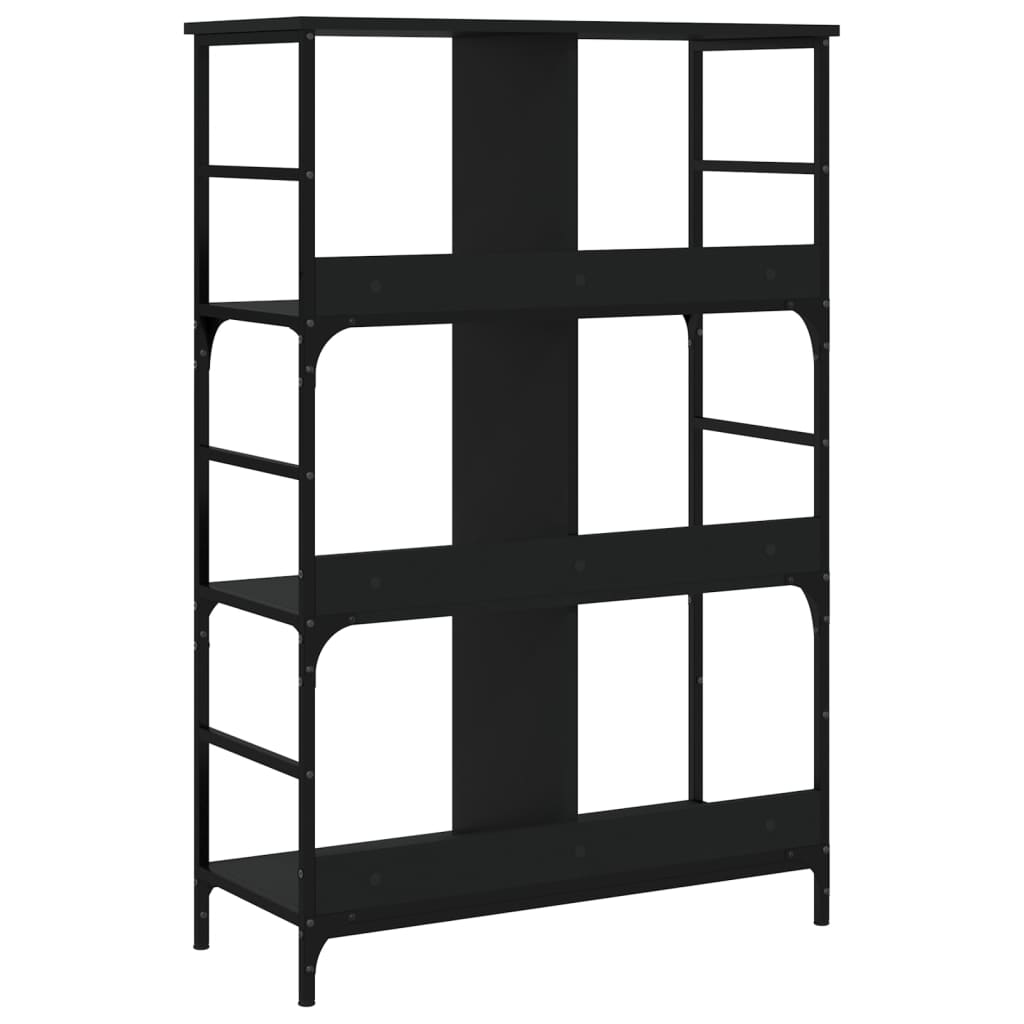 Bücherregal Schwarz 78,5x33x117,5 cm Holzwerkstoff - Pazzar.ch
