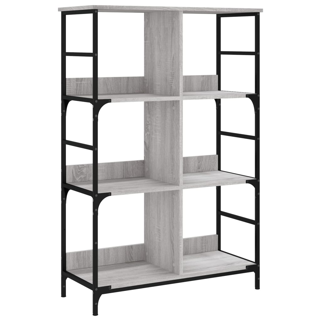 Bücherregal Grau Sonoma 78,5x33x117,5 cm Holzwerkstoff - Pazzar.ch