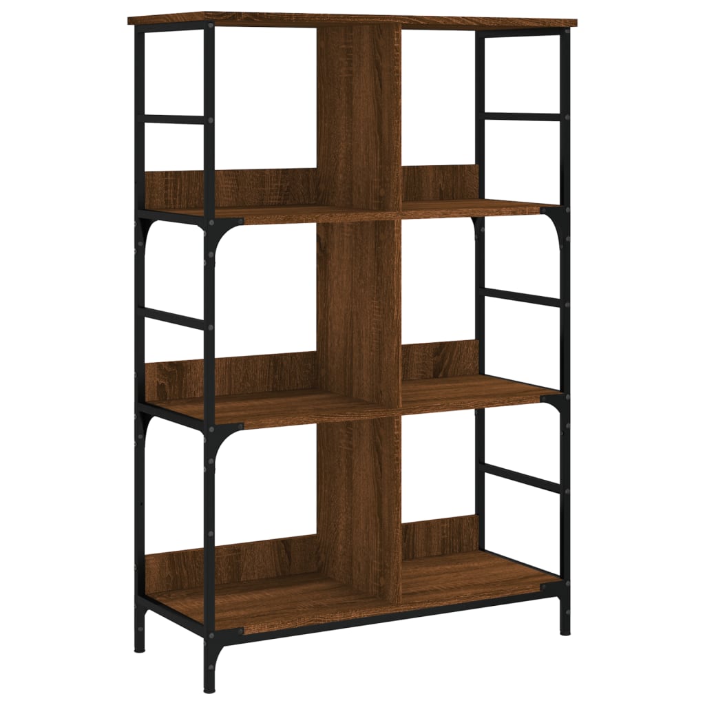 Bücherregal Braun Eichen-Optik 78,5x33x117,5 cm Holzwerkstoff - Pazzar.ch