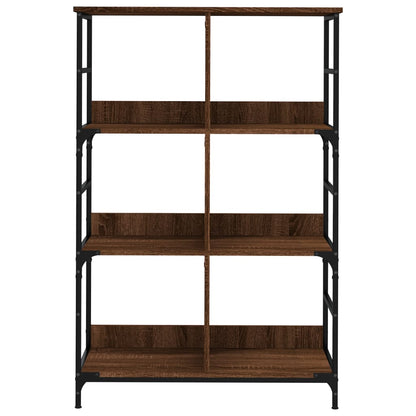 Bücherregal Braun Eichen-Optik 78,5x33x117,5 cm Holzwerkstoff - Pazzar.ch