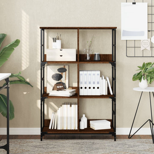 Bücherregal Braun Eichen-Optik 78,5x33x117,5 cm Holzwerkstoff - Pazzar.ch
