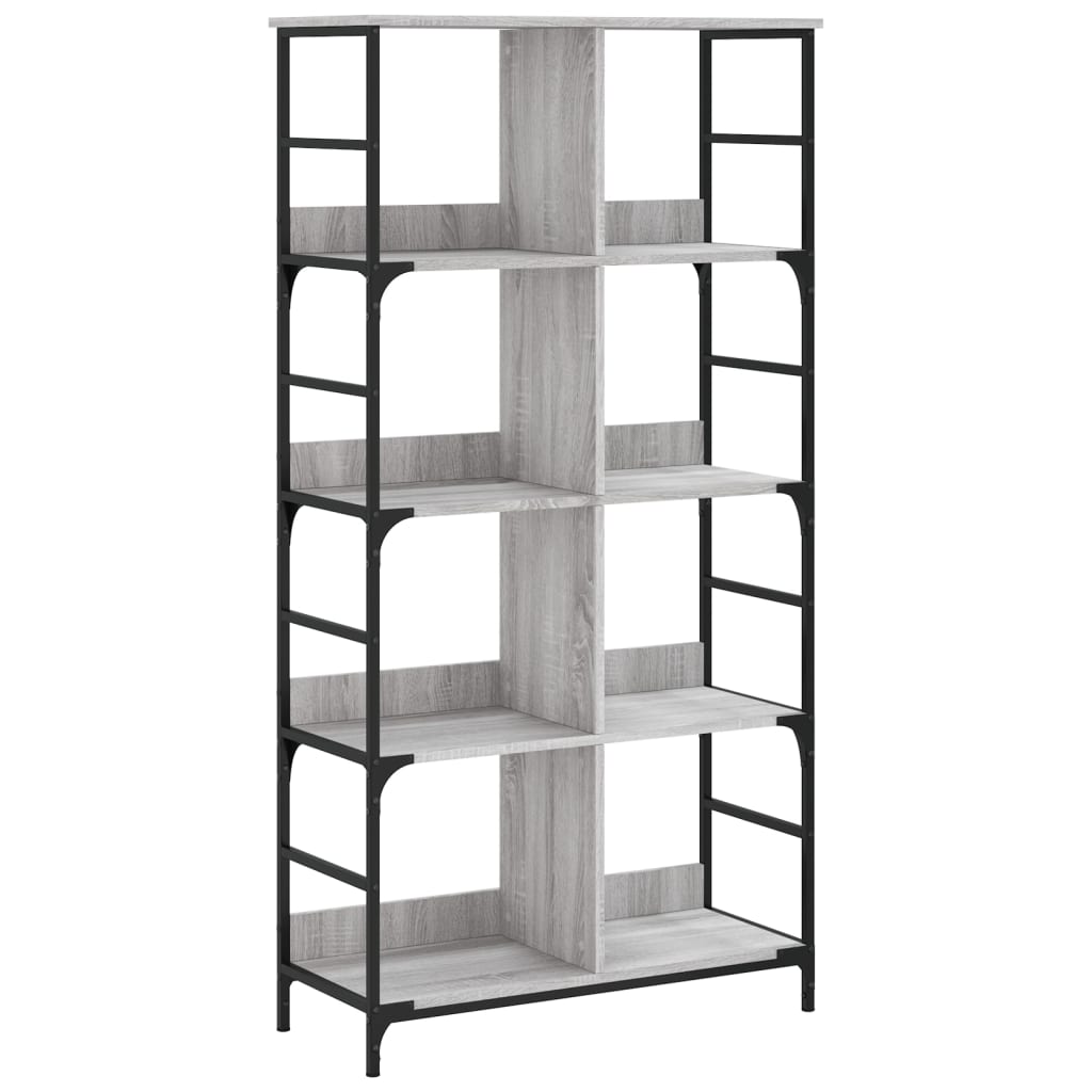 Bücherregal Grau Sonoma 78,5x33x153 cm Holzwerkstoff - Pazzar.ch