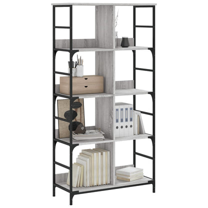 Bücherregal Grau Sonoma 78,5x33x153 cm Holzwerkstoff - Pazzar.ch