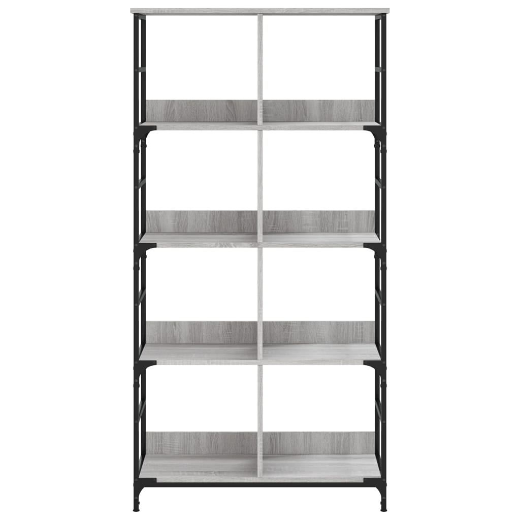 Bücherregal Grau Sonoma 78,5x33x153 cm Holzwerkstoff - Pazzar.ch