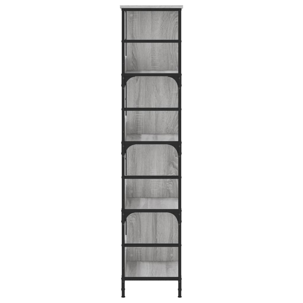 Bücherregal Grau Sonoma 78,5x33x153 cm Holzwerkstoff - Pazzar.ch
