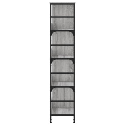 Bücherregal Grau Sonoma 78,5x33x153 cm Holzwerkstoff - Pazzar.ch