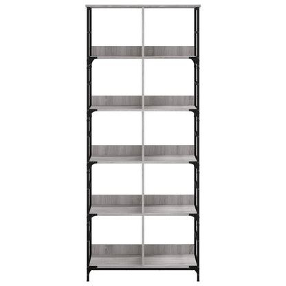 Bücherregal Grau Sonoma 78,5x33x188,5 cm Holzwerkstoff - Pazzar.ch