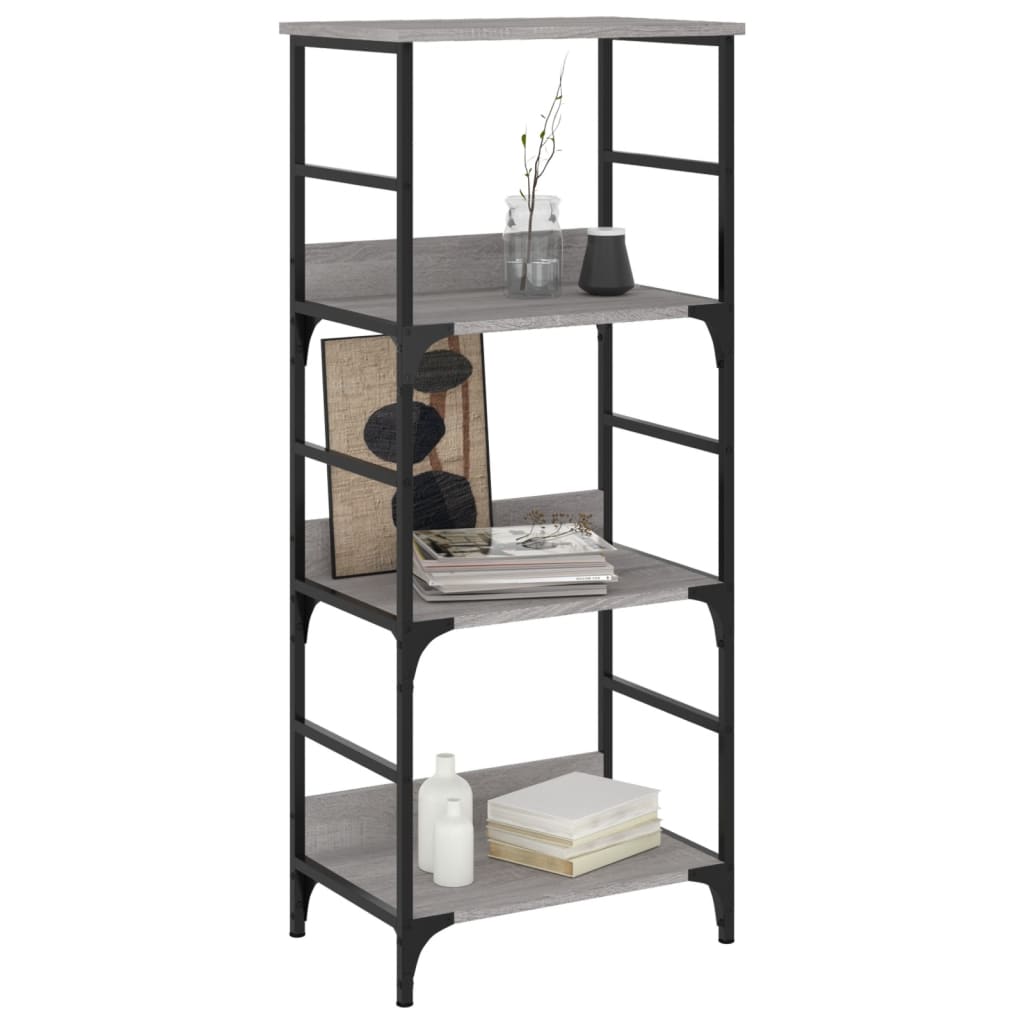 Bücherregal Grau Sonoma 50x33x117,5 cm Holzwerkstoff - Pazzar.ch