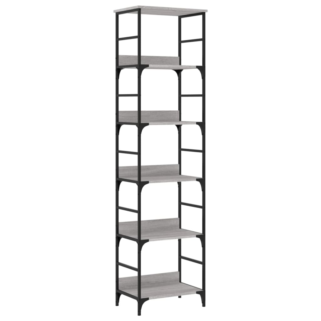 Bücherregal Grau Sonoma 50x33x188,5 cm Holzwerkstoff - Pazzar.ch