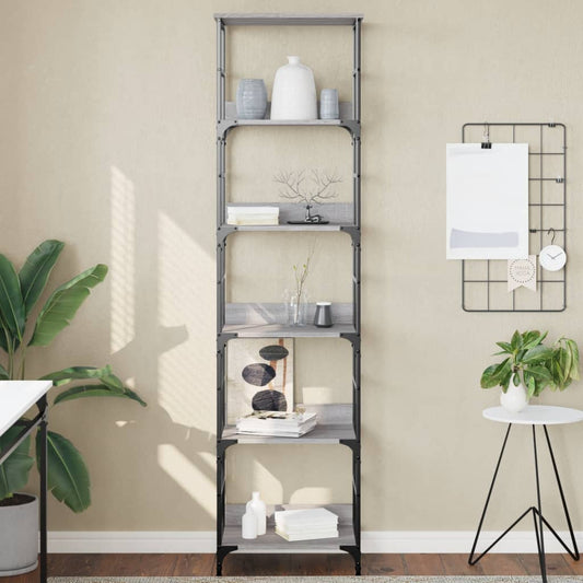 Bücherregal Grau Sonoma 50x33x188,5 cm Holzwerkstoff - Pazzar.ch