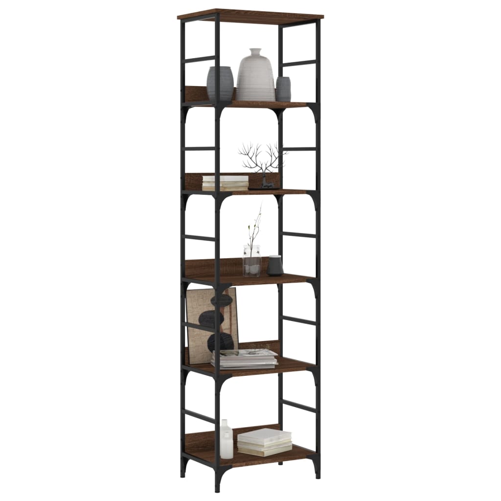 Bücherregal Braun Eichen-Optik 50x33x188,5 cm Holzwerkstoff - Pazzar.ch