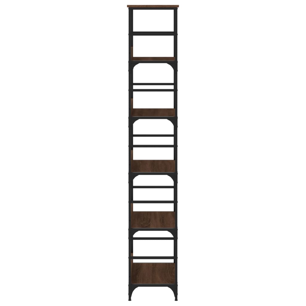Bücherregal Braun Eichen-Optik 50x33x188,5 cm Holzwerkstoff - Pazzar.ch