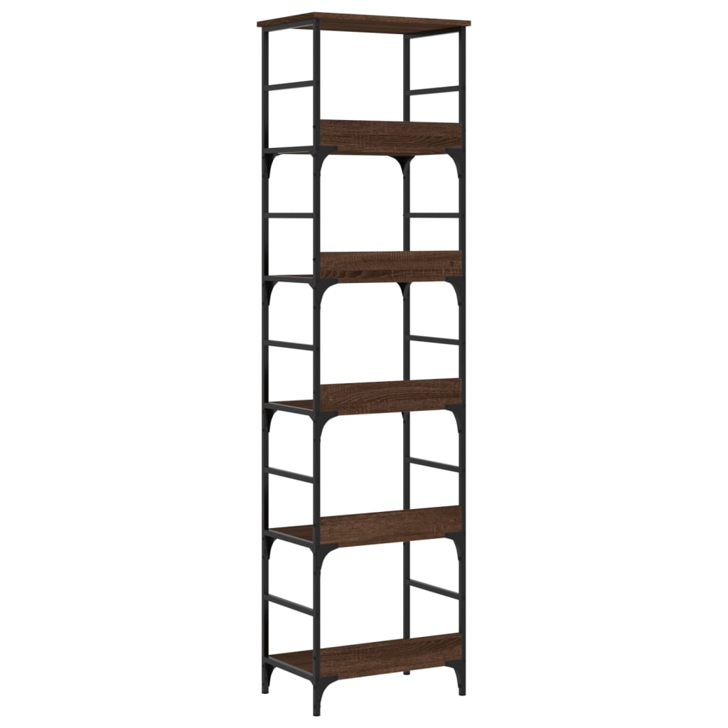 Bücherregal Braun Eichen-Optik 50x33x188,5 cm Holzwerkstoff - Pazzar.ch