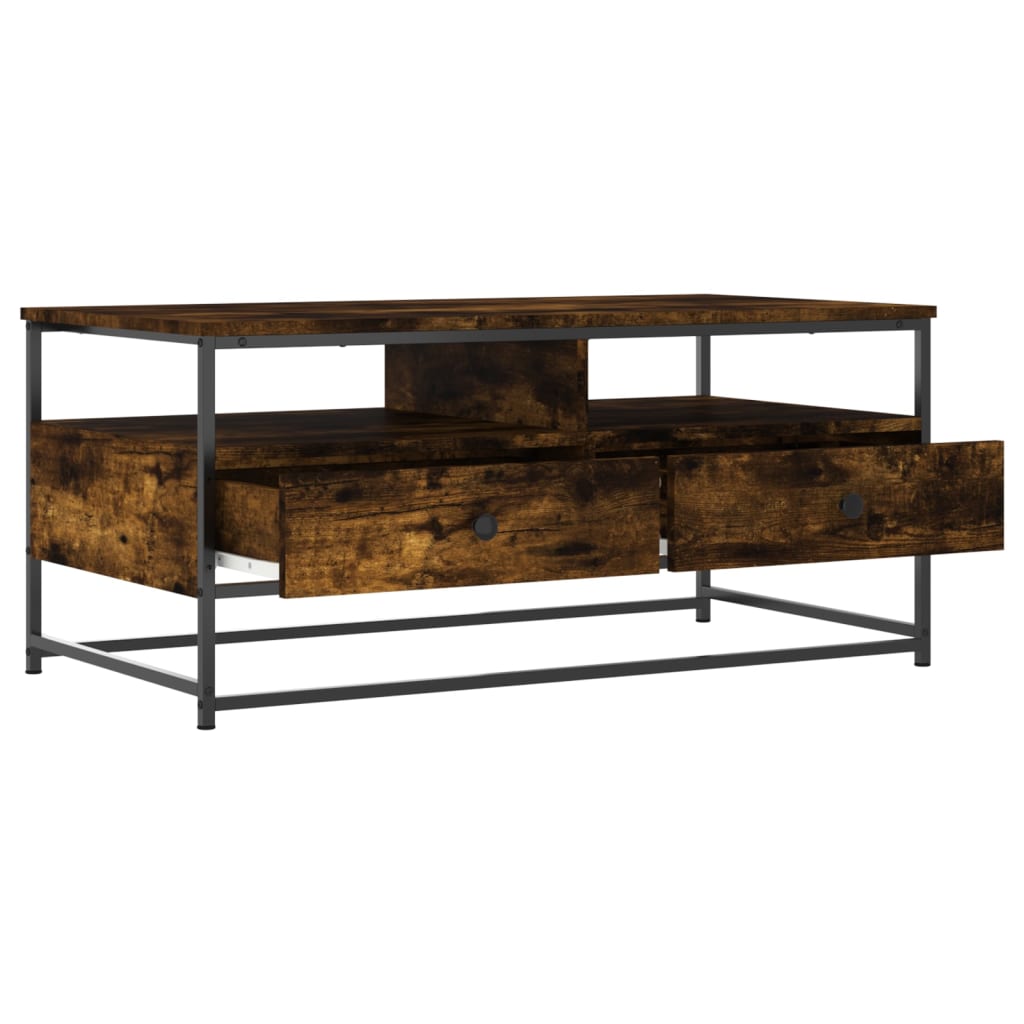 Couchtisch Räuchereiche 100x51x45 cm Holzwerkstoff - Pazzar.ch