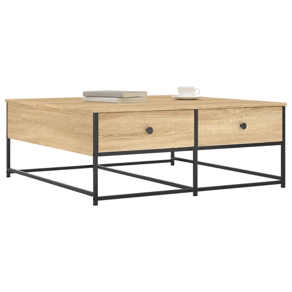 Couchtisch Sonoma-Eiche 100x99x40 cm Holzwerkstoff - Pazzar.ch