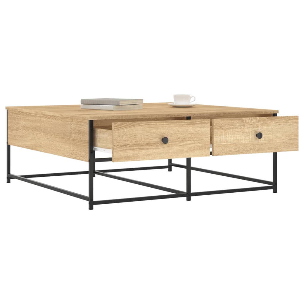 Couchtisch Sonoma-Eiche 100x99x40 cm Holzwerkstoff - Pazzar.ch