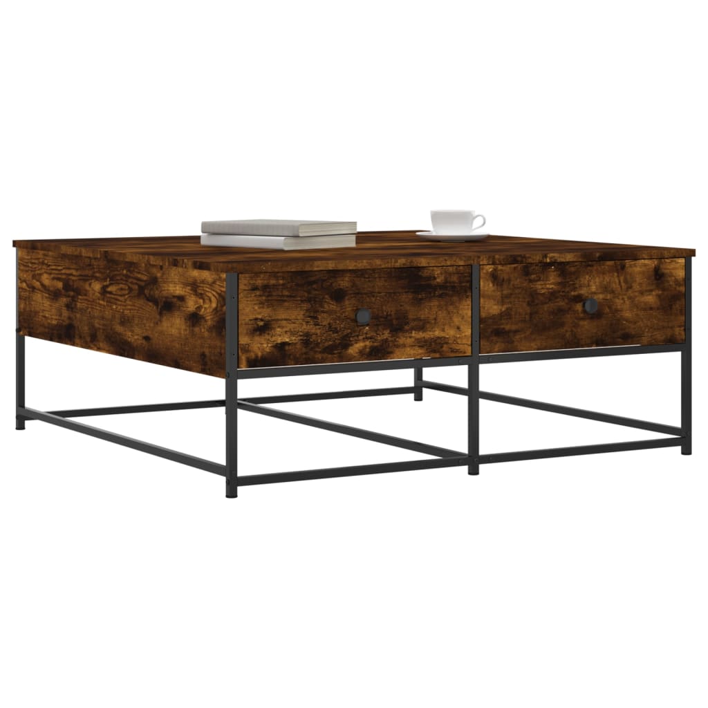 Couchtisch Räuchereiche 100x99x40 cm Holzwerkstoff - Pazzar.ch