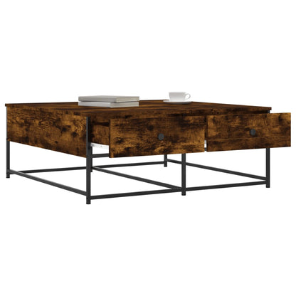 Couchtisch Räuchereiche 100x99x40 cm Holzwerkstoff - Pazzar.ch