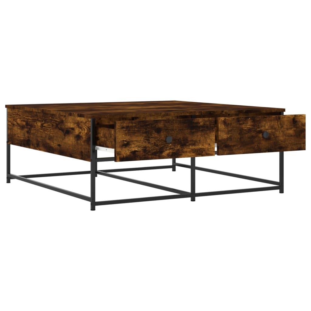 Couchtisch Räuchereiche 100x99x40 cm Holzwerkstoff - Pazzar.ch