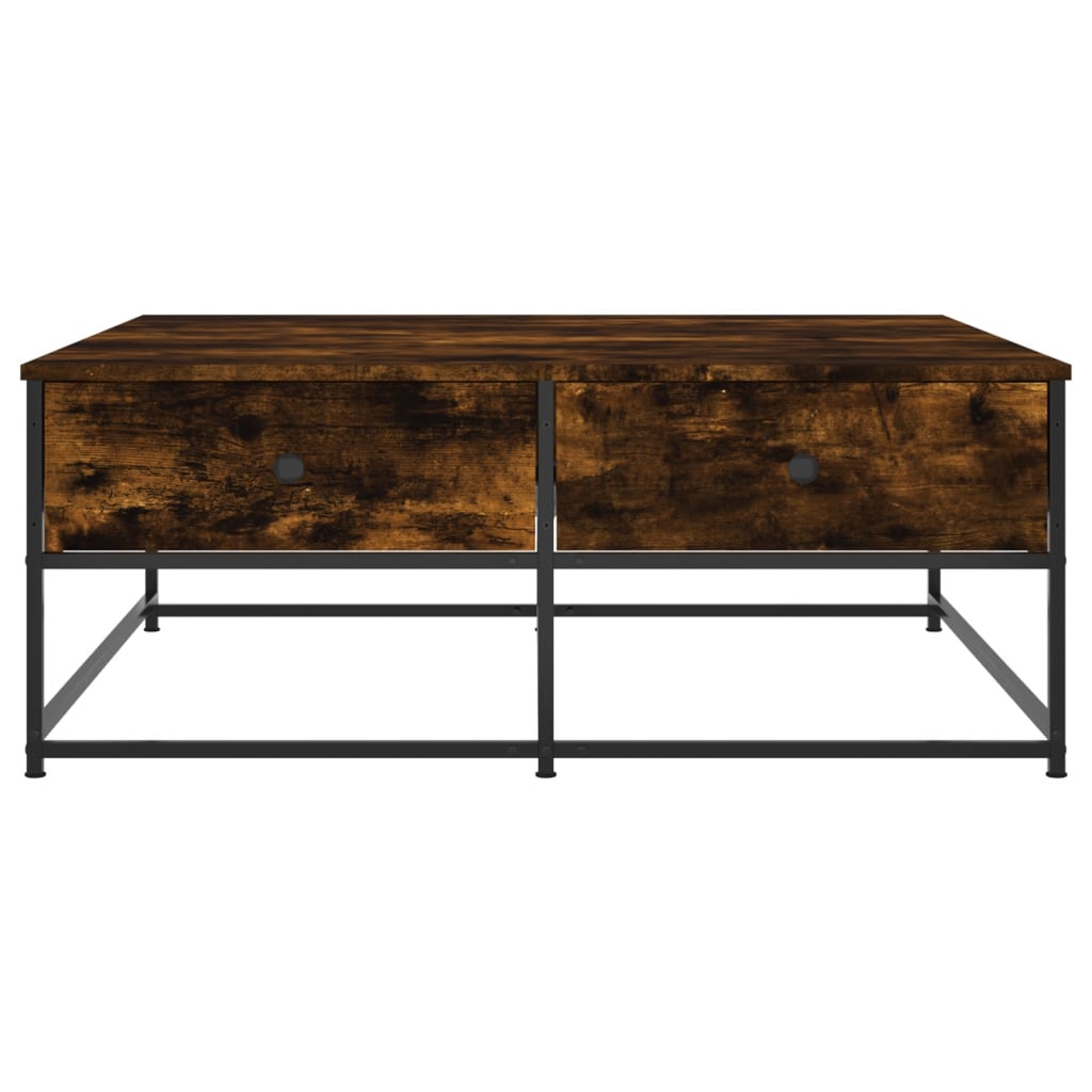 Couchtisch Räuchereiche 100x99x40 cm Holzwerkstoff - Pazzar.ch