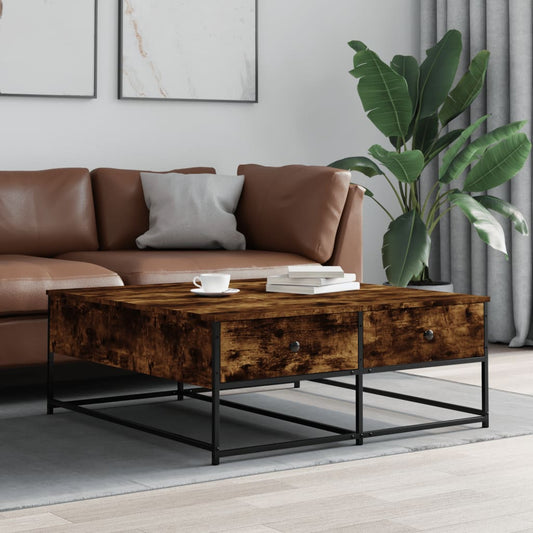Couchtisch Räuchereiche 100x99x40 cm Holzwerkstoff - Pazzar.ch