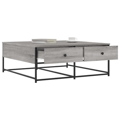 Couchtisch Grau Sonoma 100x99x40 cm Holzwerkstoff - Pazzar.ch
