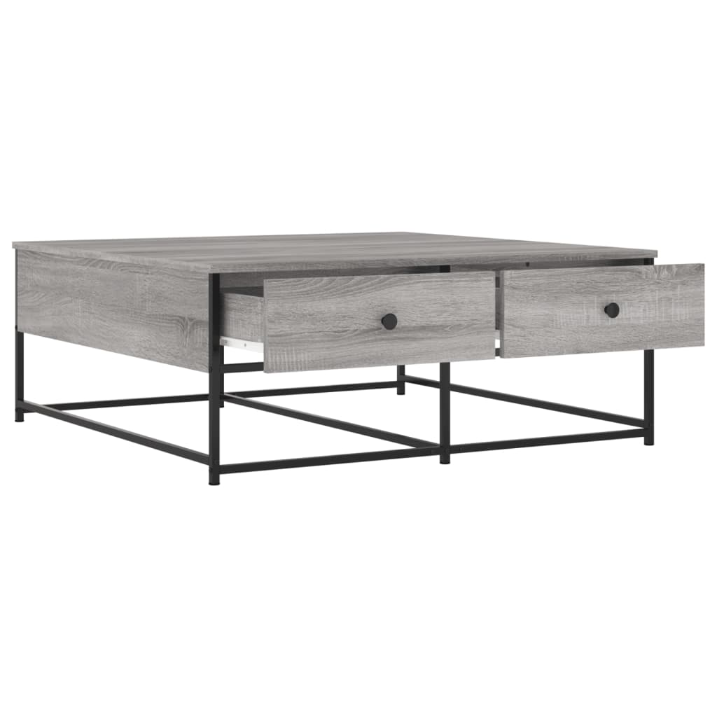 Couchtisch Grau Sonoma 100x99x40 cm Holzwerkstoff - Pazzar.ch