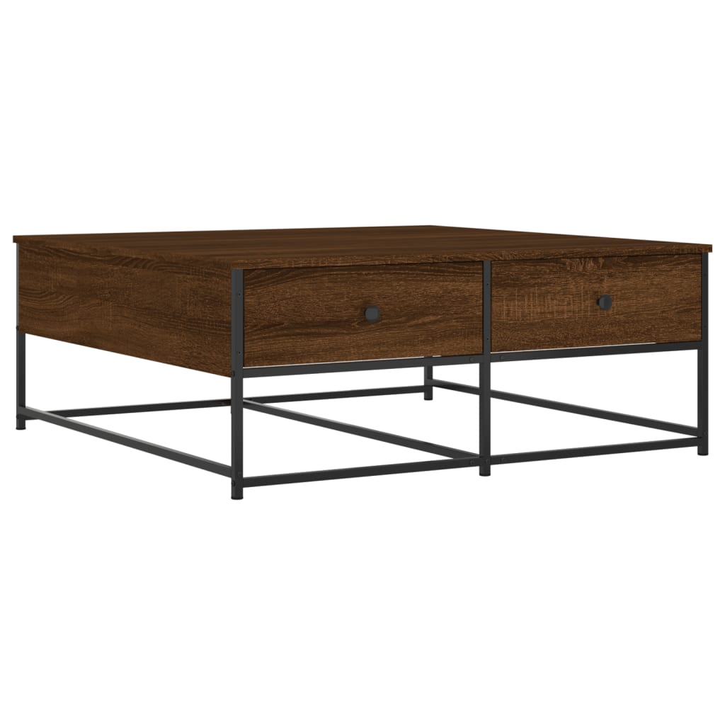 Couchtisch Braun Eichen-Optik 100x99x40 cm Holzwerkstoff - Pazzar.ch