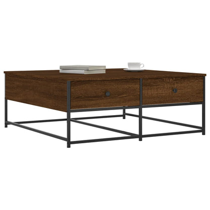 Couchtisch Braun Eichen-Optik 100x99x40 cm Holzwerkstoff - Pazzar.ch