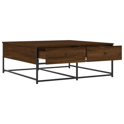 Couchtisch Braun Eichen-Optik 100x99x40 cm Holzwerkstoff - Pazzar.ch