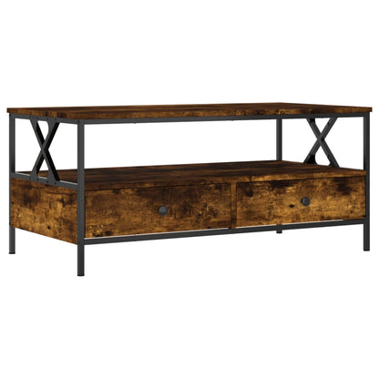 Couchtisch Räuchereiche 100x51x45 cm Holzwerkstoff - Pazzar.ch