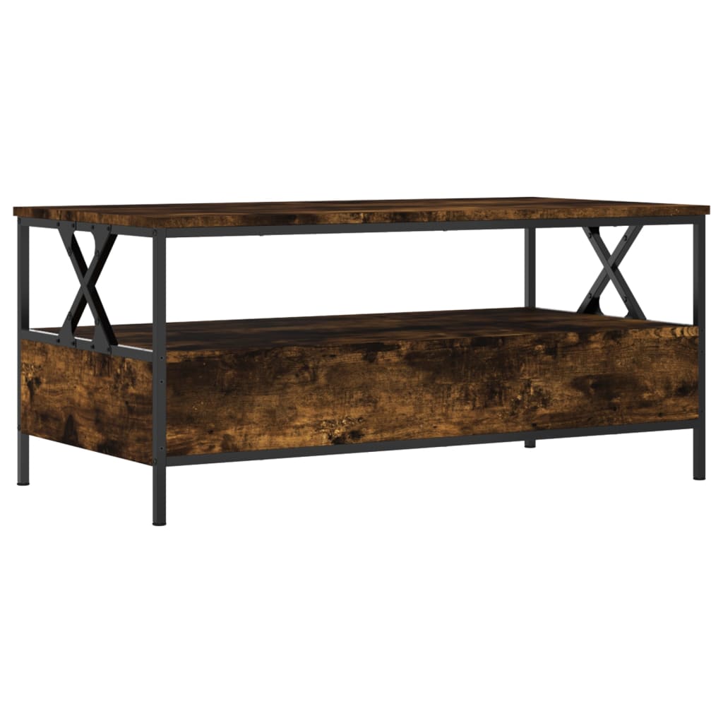Couchtisch Räuchereiche 100x51x45 cm Holzwerkstoff - Pazzar.ch
