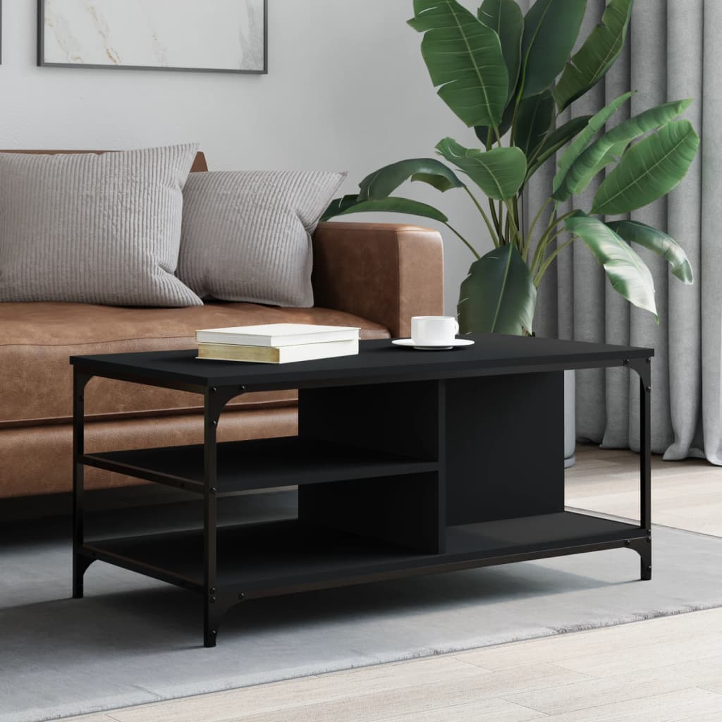 Couchtisch Schwarz 100x50x45 cm Holzwerkstoff - Pazzar.ch