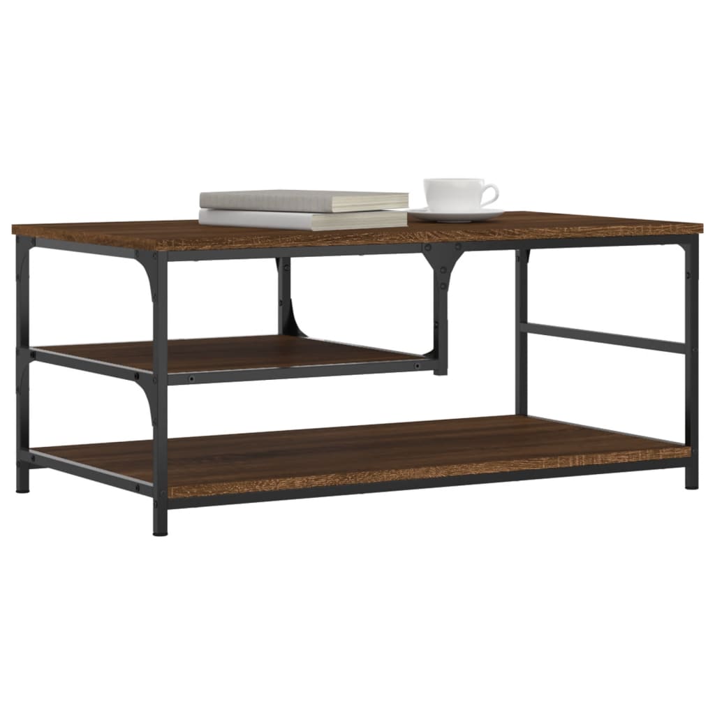 Couchtisch Braun Eichen-Optik 90x49x40 cm Holzwerkstoff - Pazzar.ch