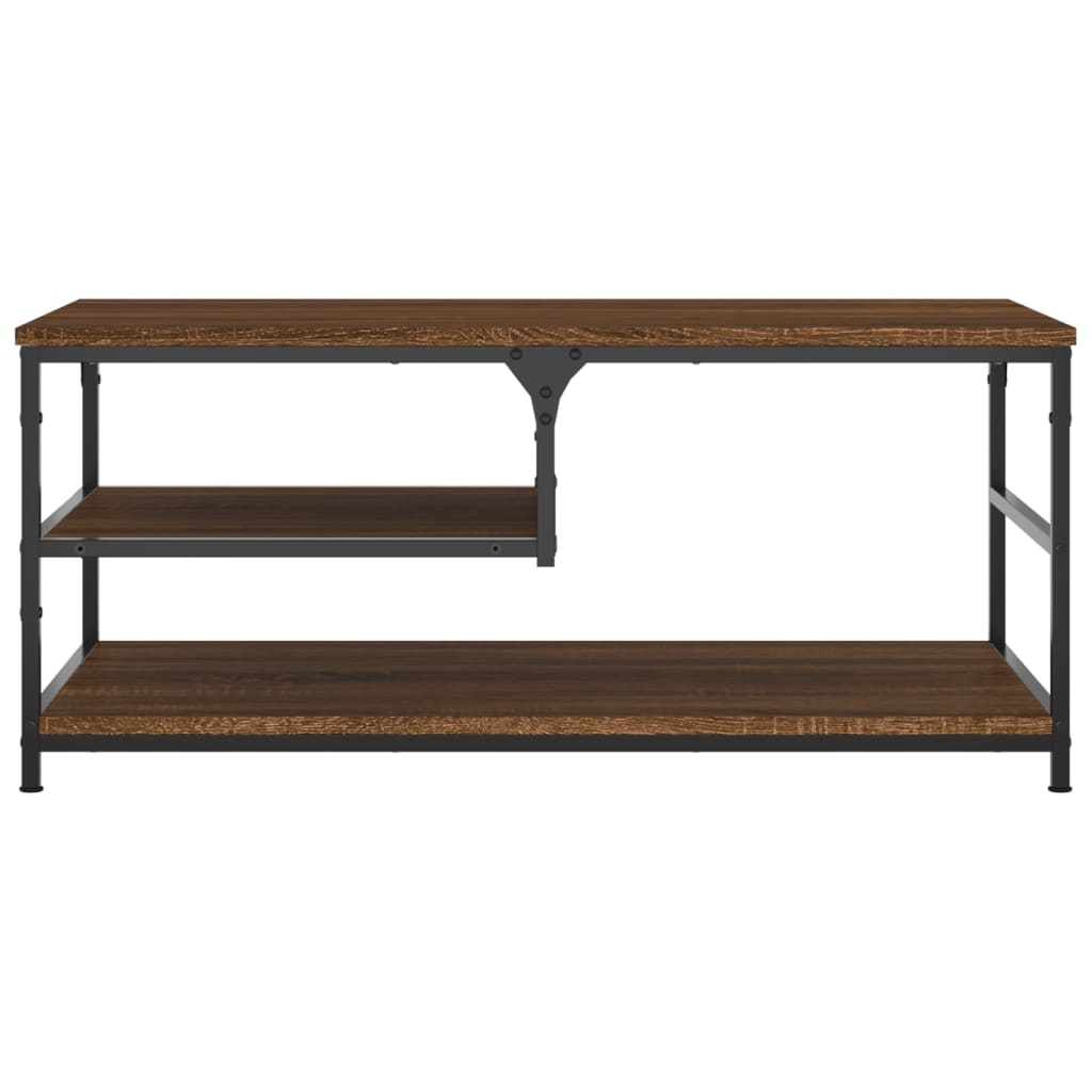 Couchtisch Braun Eichen-Optik 90x49x40 cm Holzwerkstoff - Pazzar.ch
