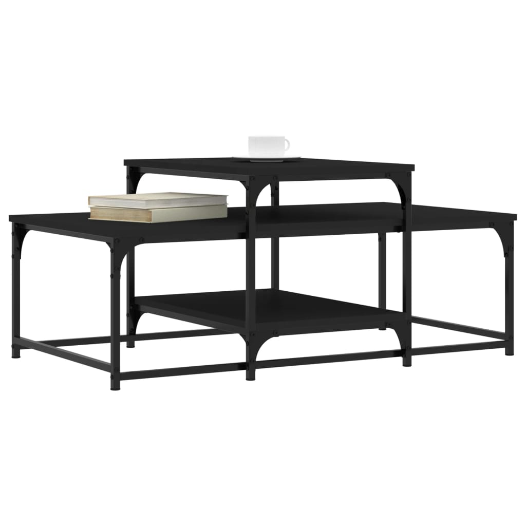 Couchtisch Schwarz 102x60x45 cm Holzwerkstoff - Pazzar.ch