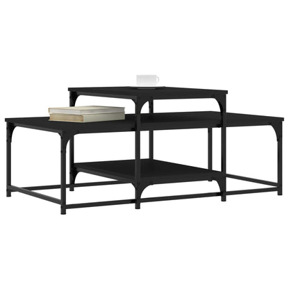 Couchtisch Schwarz 102x60x45 cm Holzwerkstoff - Pazzar.ch
