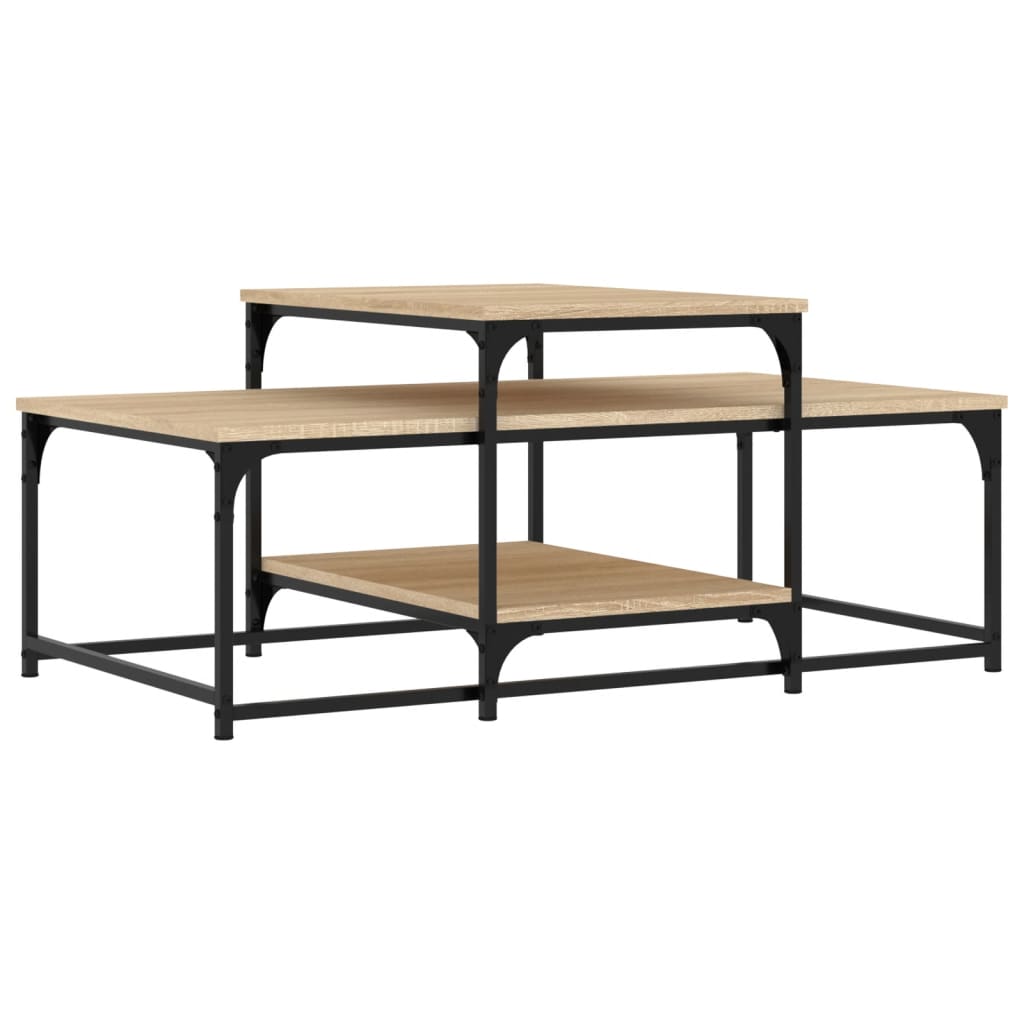 Couchtisch Sonoma-Eiche 102x60x45 cm Holzwerkstoff - Pazzar.ch