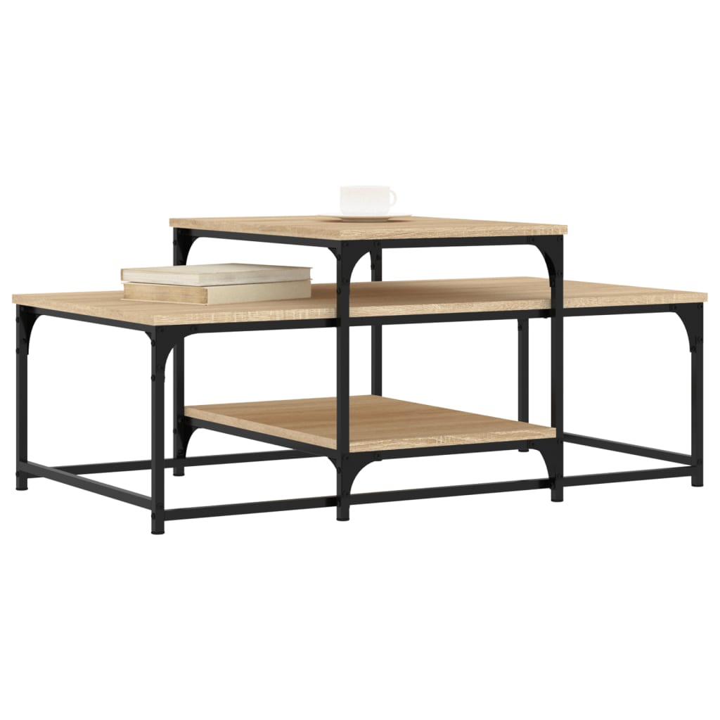 Couchtisch Sonoma-Eiche 102x60x45 cm Holzwerkstoff - Pazzar.ch
