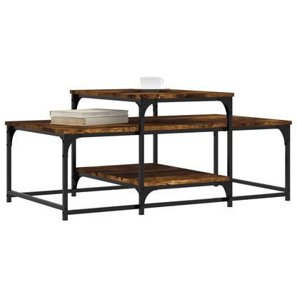 Couchtisch Räuchereiche 102x60x45 cm Holzwerkstoff - Pazzar.ch