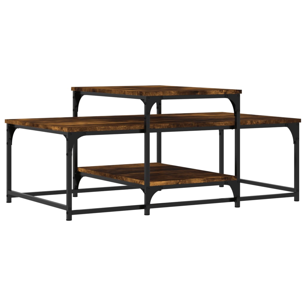 Couchtisch Räuchereiche 102x60x45 cm Holzwerkstoff - Pazzar.ch