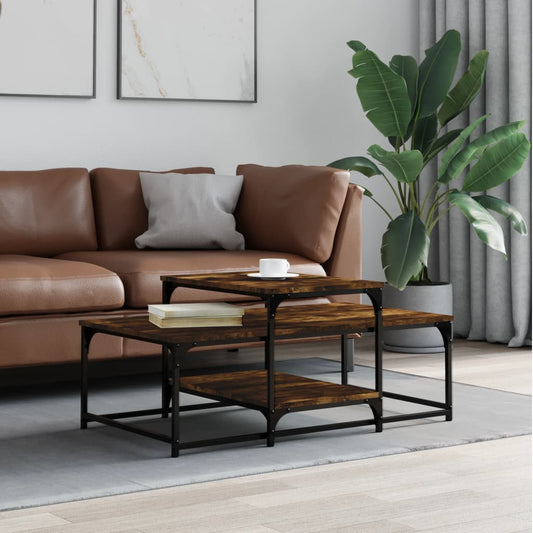 Couchtisch Räuchereiche 102x60x45 cm Holzwerkstoff - Pazzar.ch
